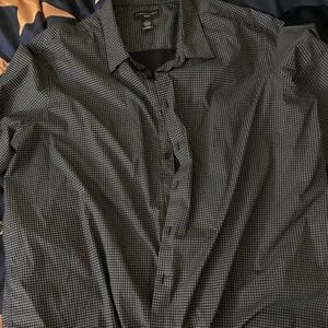 Sean Jean 3XLT dress button up shirt black